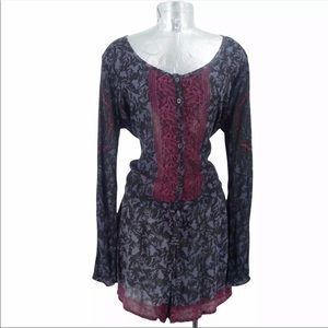 Free People long sleeve romper